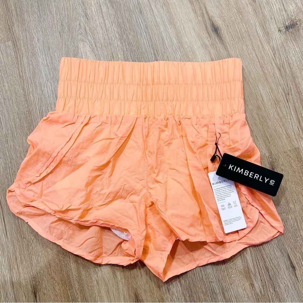Kimberly C Bright Orange Workout Shorts
